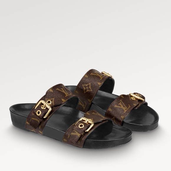 Louis Vuitton Shoes - Authentic Louis Vuitton Bom Dia Monogram Flat Mule 39